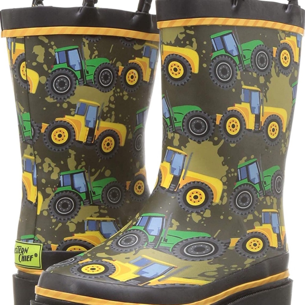Western Chief Boys Waterproof Printed Rain Boot